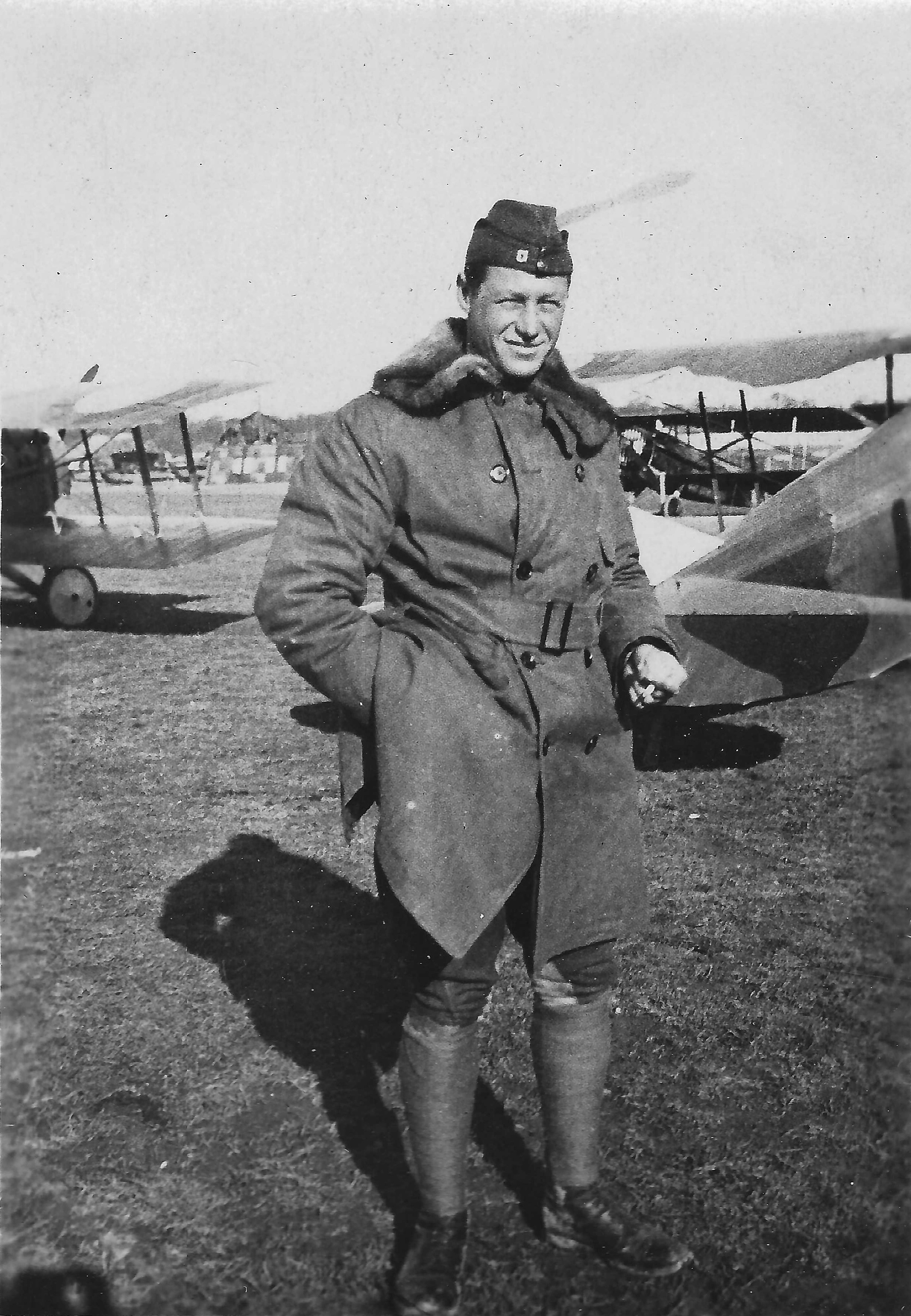 Archival photograph from the WWI aviation era
